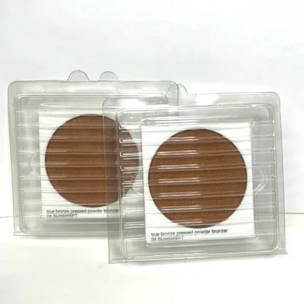 Clinique True Bronze Pressed Powder Bronzer 04 SUNSWEPT Refill (2 PACK)